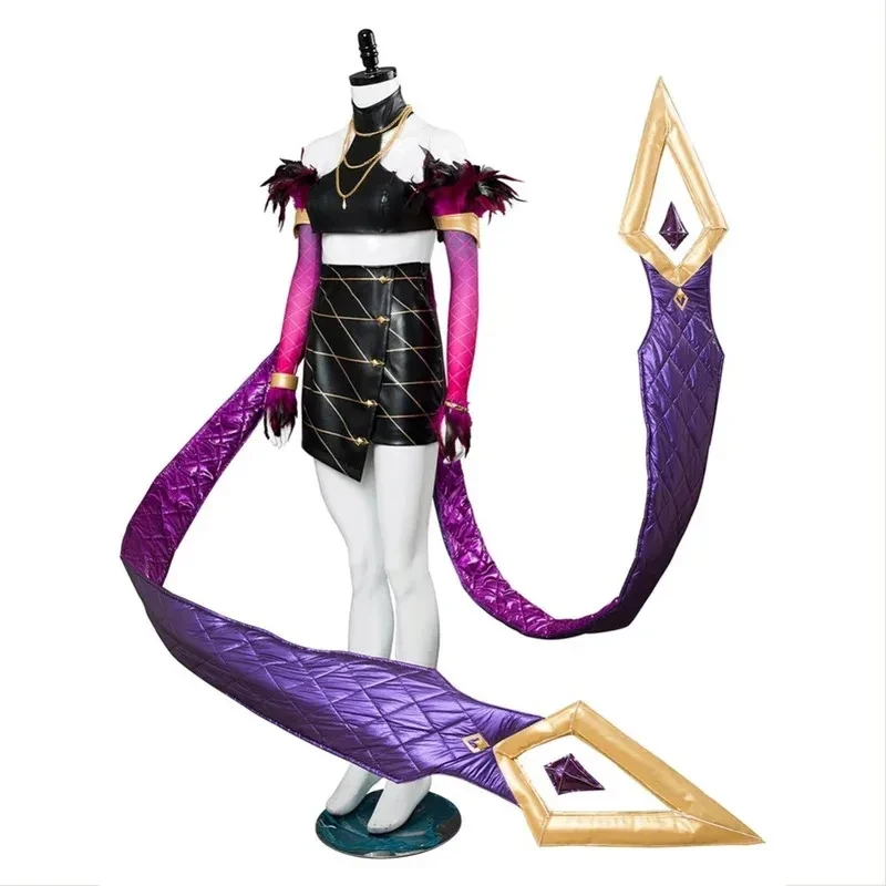 w,3;f'5\b/LOL The Agony's Embrace Evelynn KDA Skin Cosplay Costume Dress For Women Girls Outfit Halloween Carnival Cos6;h\b.8'k/