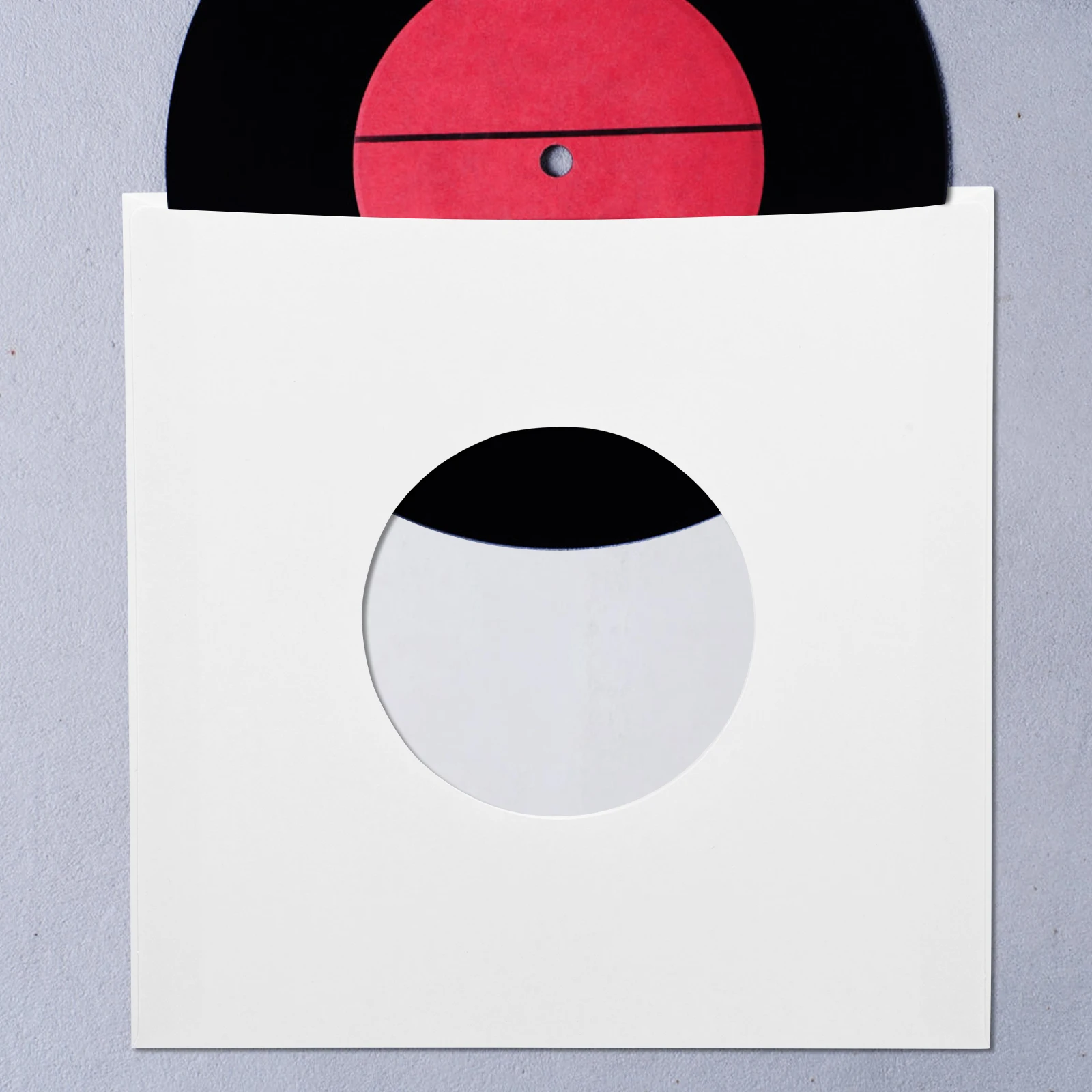 

20Pcs Vinyl Record Storage Sleeves Paper Material Stable Right-Angle Design Breathable Air Circulation Record Jackets Protective