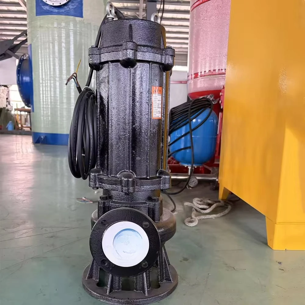 Industrial sewage centrifugal pump, small motor sewage submersible pump
