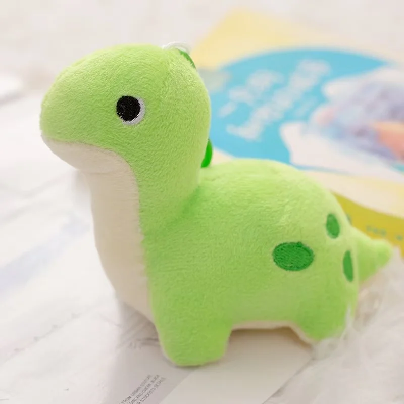 Muñeco de dinosaurio de simulación de 10/20 cm, colgante para mochila, juguete de peluche relleno, regalo de Anime de dibujos animados para novia, muñeca bonita y divertida