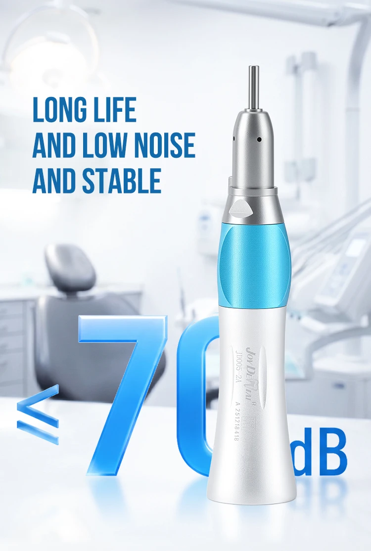 AZDENT Dental Niedrigdrehzahl-Handstück Gerades Handstück Winkelstück Passend für E-Typ Luftmotoren Zahnmedizinisches Instrument – Detail 3