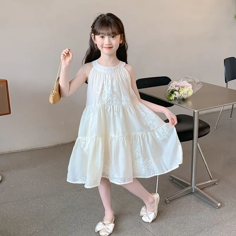 Kids Dresses Teenage White Wedding Party Lace Girl Dress Long Sleeve Children Carnival Spring Autumn 4 10 11 12 Years Clothes
