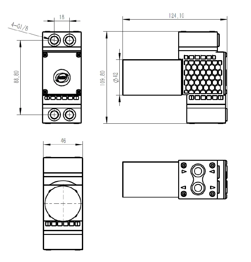 

NEW PPS Head PTFE Diaphragm Anti-corrosion Mini Diaphragm Pump DC Portable Pump Medical Lab Gas Suction Micro Vacuum Air Pump