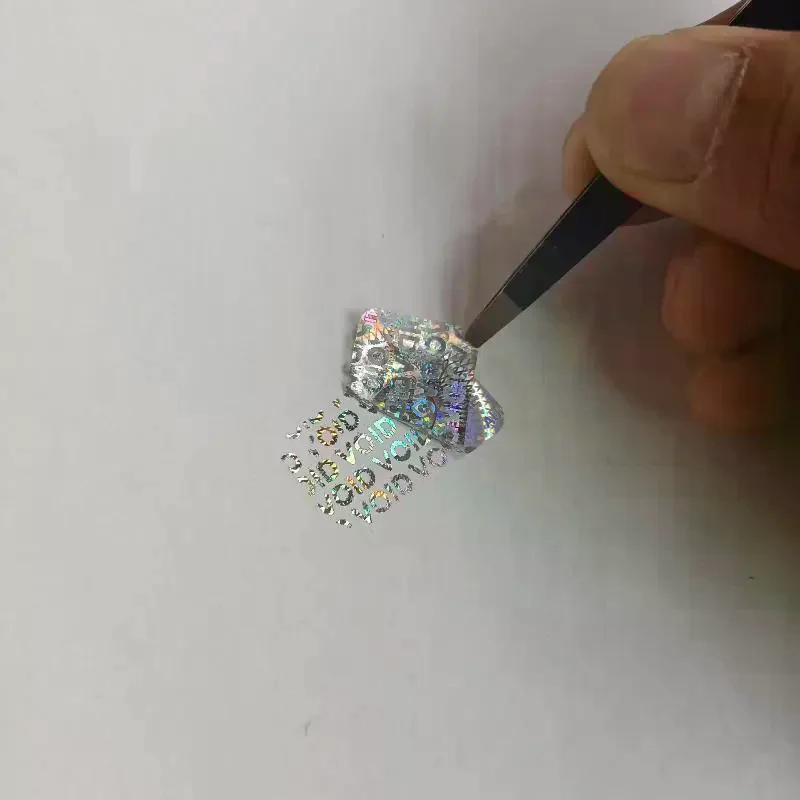 60/120/300pcs Security Seal Tamper Proof Stickers Holographic Warranty Void Laser Label With Serial Number Adhesive Label