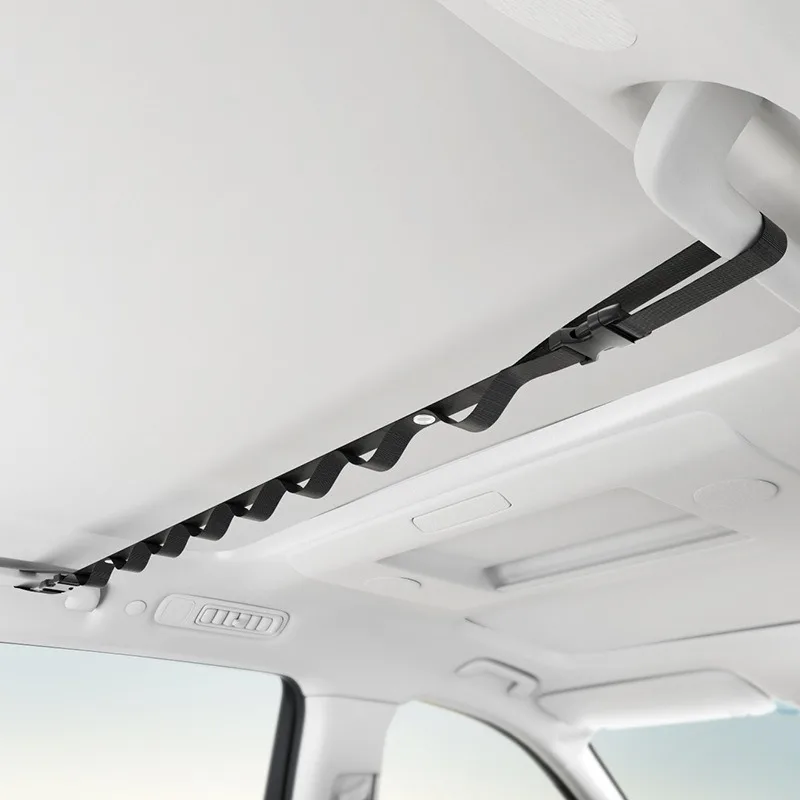 Portable Car Clothes Hanger Rope 10KG Bearing Multifunctional Clothesline Adjustable Clothes Rear Seat Storage Hanger Drying