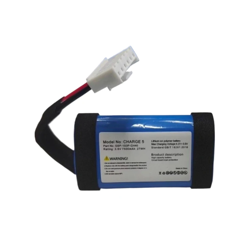 New Replacement Battery 3.6V 7500mAh GSP-1S3P-CH40 for JBL Charge 5 Wireless Bluetooth Speaker