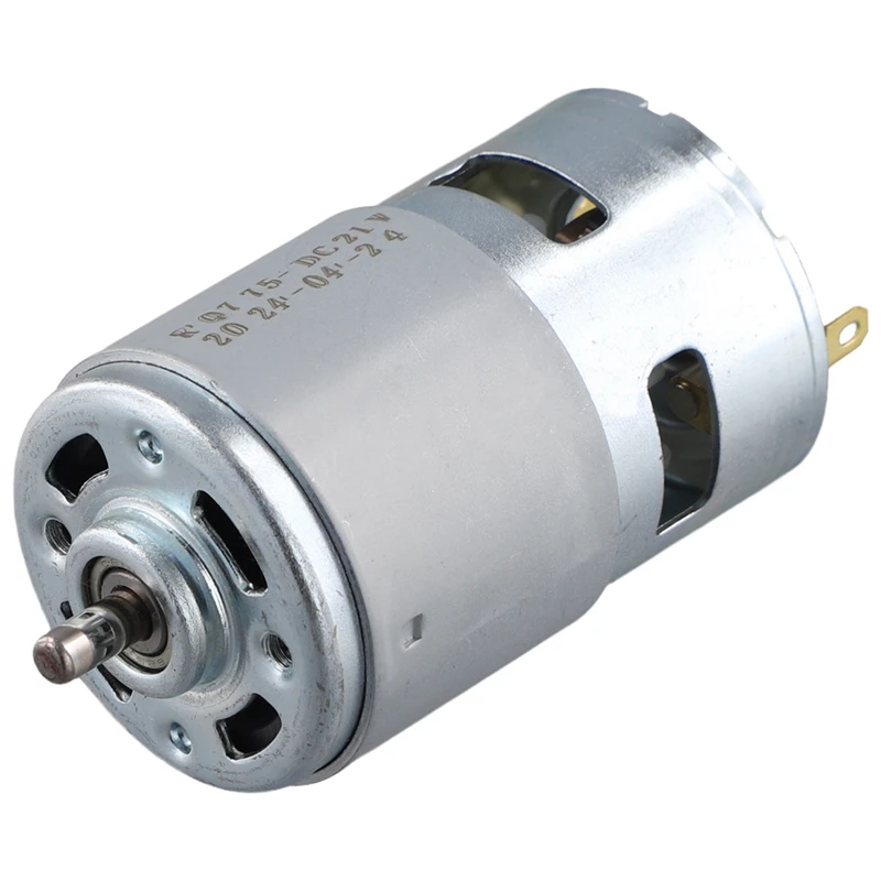 775 DC 21V Small Brush Motor High-Speed Silent Motor High-Power Dual Bearing Motor