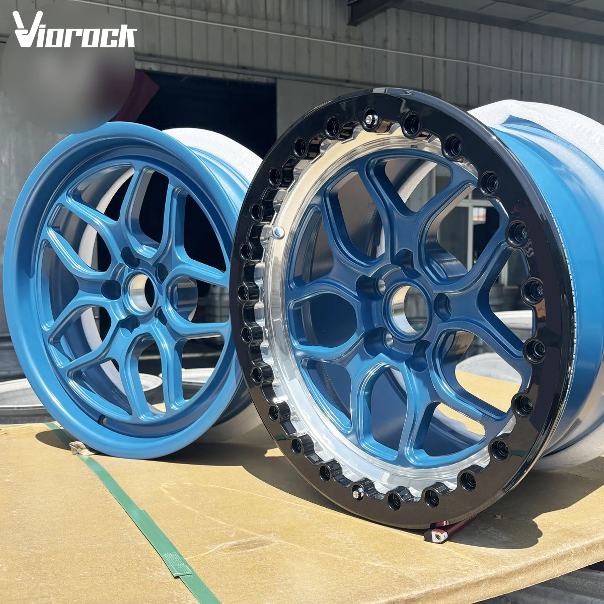 Hot-selling 15x3.5/17x3.5 Skinny Front Wheels+15x10 Beadlock Rear Wheels Fit for Mustang Camaro Challenger BMW GM Ford Dodge