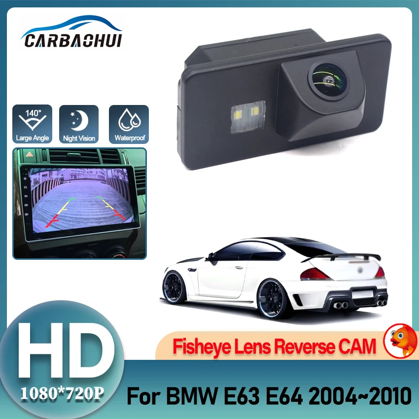 

Объектив «рыбий глаз» CCD HD, камера ночного видения, резервная камера номерного знака, камера заднего вида для BMW E63 E64 2004 ~ 2009 2010