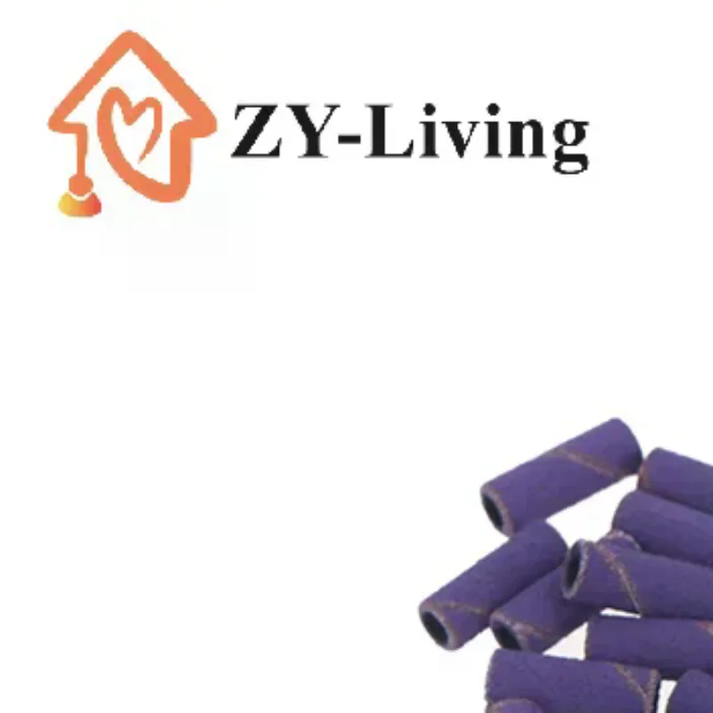 50PCS Tapered Nail Sanding Bands With Metal Mandrel, Purple 240 Fine Grit Sanding Bands For Nail Drill Manicure