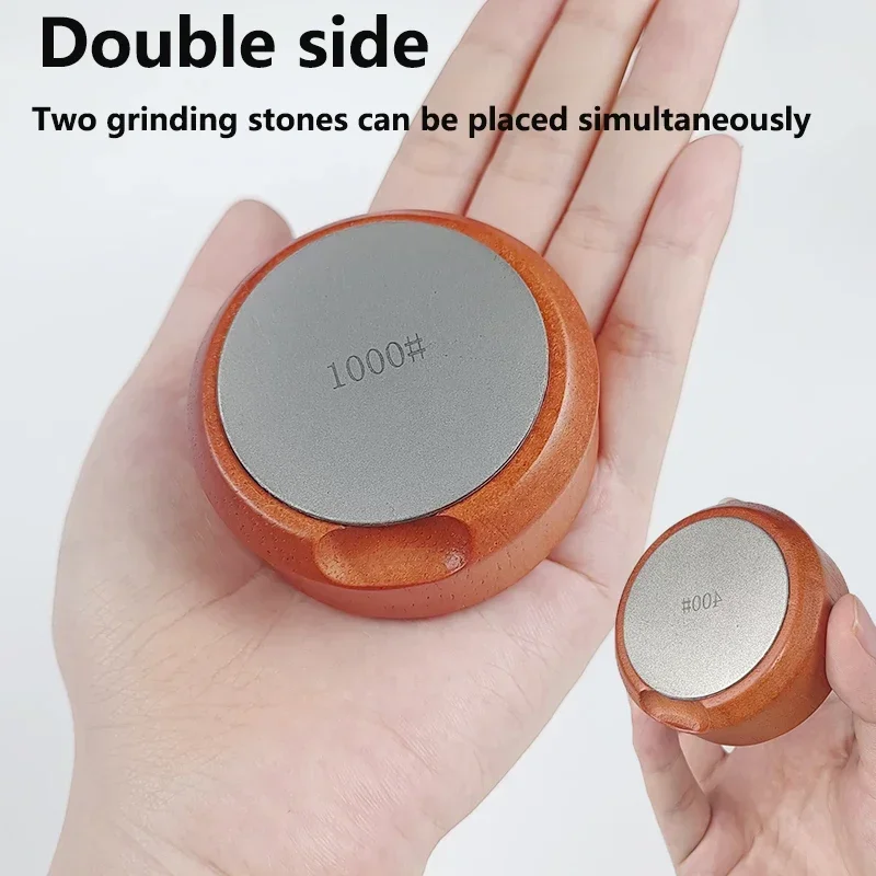 Portable Handheld Sharpener Double Sided Diamond Sharpening Stone Outdoor Sharpening Whetstone Suitable for All Knives