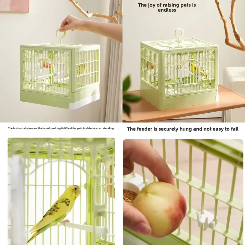 Customizable Medium Bird Cage Outdoor Observation Large Space Breathable Solid Bird Walking Tools Keeping Cage Pet Cage