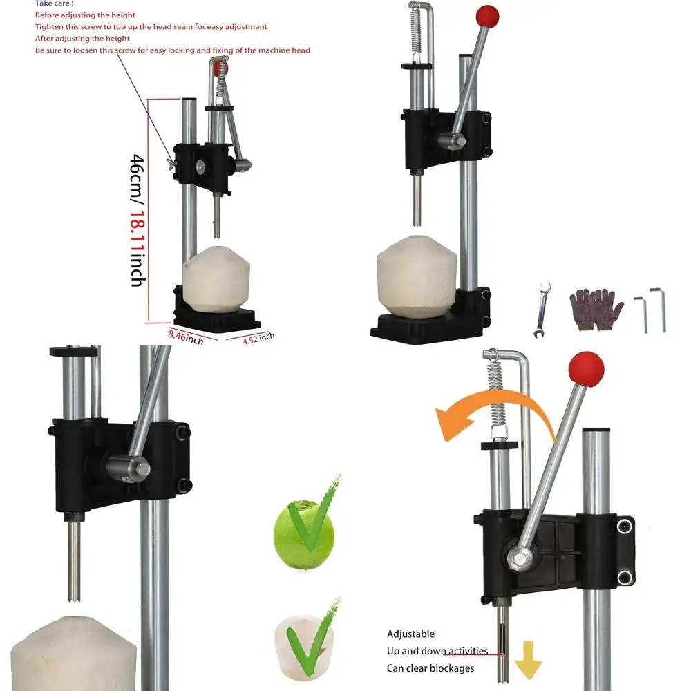 

Effortless Large Coconut Cracker Set for Young Coconuts