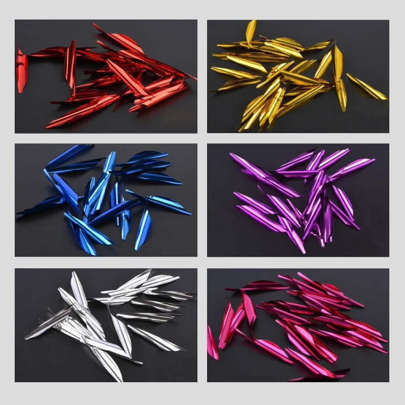 

1,8-дюймовое спиральное перо стрелы с наклейкой, 50 шт./кор., левое/правое крыло, аксессуары для стрел для стрельбы из лука своими руками