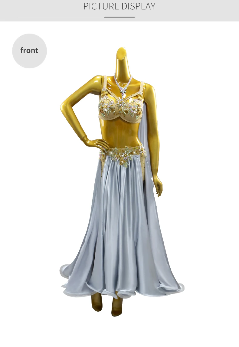 Kleid für orientalischen Tanz, Bauchtanzkostüm, Damen-Tanzkleidung, langer Rock 2026, Mädchen-Übungskleidung, Bühnen-Abendkorsett, Karnevalskostüm – Detail 7