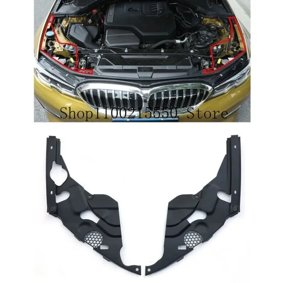 For Bmw 3 Series G28 G20 325Li 2020-2023 Accessories Engine Compartment Headlight Protection Cover ABS Car Interior Mouldings