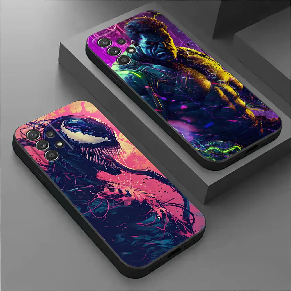 

Marvel Heroes Phone Case For Samsung Galaxy A17 A57 A37 5G A07 A55 A54 A34 A35 A25 A15 A56 A36 A26 A16 A06 Silicone Cover Shell