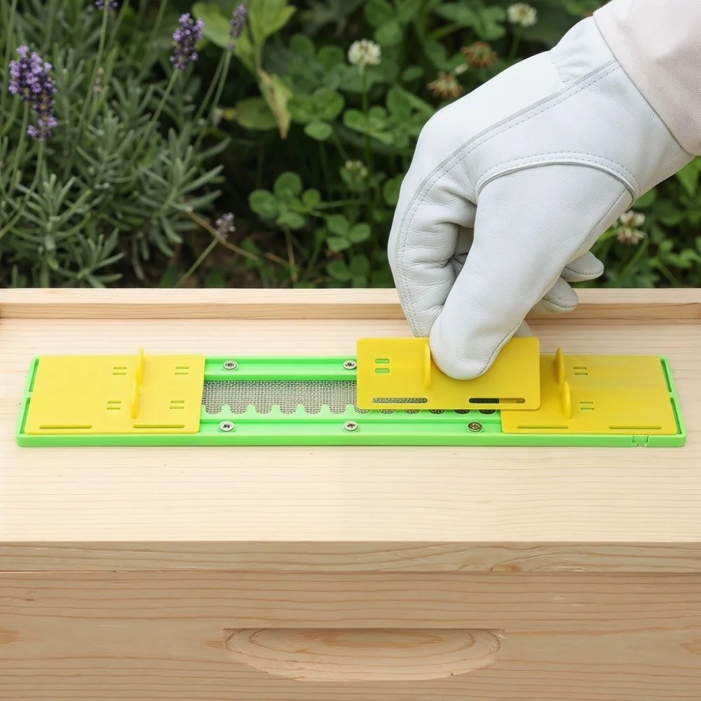 5Pcs 10 Frame Beehive Plastic Beehive Entrance Reducer Yellow Durable Beehive Mouse Guard Beehive Reducer Guards Apiary