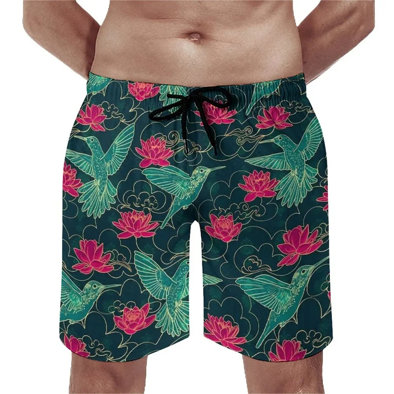 Nieuwe Zomer Harajuku 3d Schattige Dieren Vogels Afdrukken Strand Shorts Voor Mannen Kinderen Mode Streetwear Board Shorts Cool Zwembroek