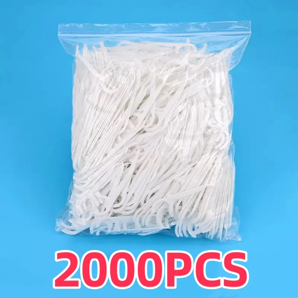 2000/10PCS Floss Picks Tooth Picks Tooth Cleaning Interdental Brushes Disposable Oral Hygiene Care Portable Dental Floss