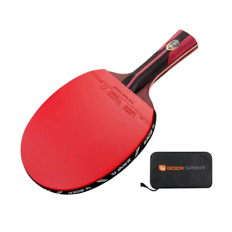 1PC Professional Table Tennis Racket 6 Star Carbon Ping Pong Racket 7-Ply Table Tennis Paddle Ping Pong Offensive Racket Bat