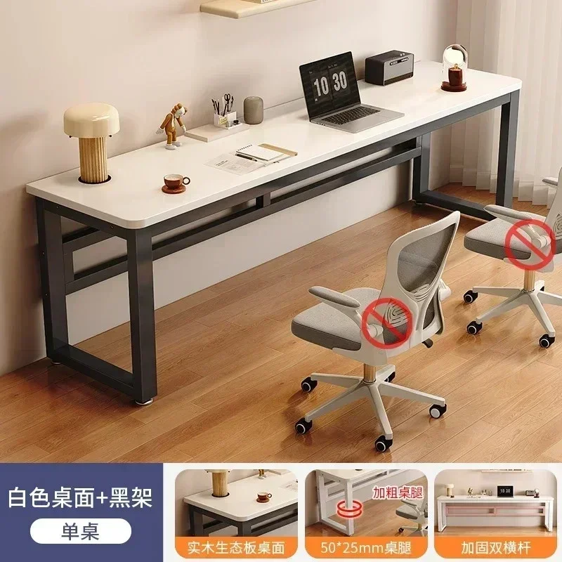 Solid Wood Computer Desk for Students Household Narrow Office Workbench Bedroom Single Word Desk Hot Sales Furniture