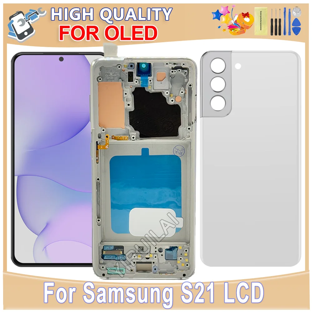 

Super OLED S21 5G LCD Display Screen For Samsung Galaxy S21 5G SM-G991B/DS G991N G991U LCD Display With Touch Screen Department