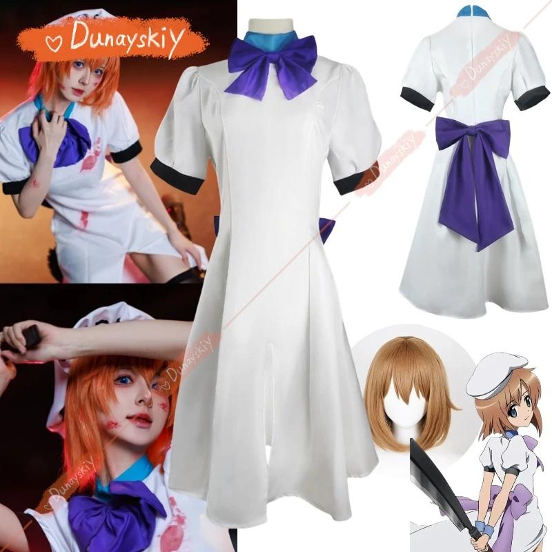 

Аниме Higurashi When They Cry Ryugu Rena, карнавальный костюм на Хэллоуин, нарядное праздничное платье, наряды