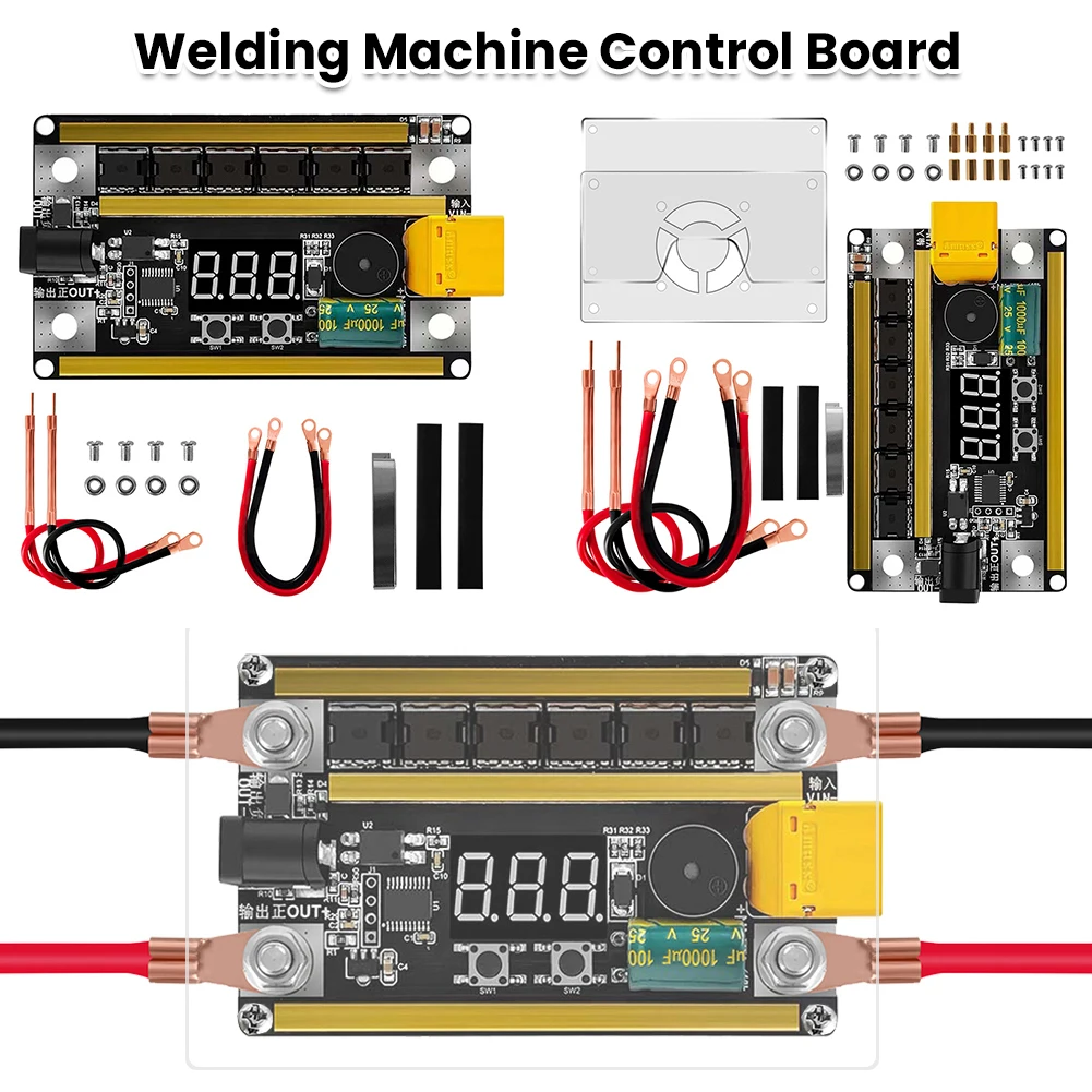 

Плата управления сварочным аппаратом GX591 с цифровым дисплеем, 12В, для точечной сварки, 99 регулируемых настроек, для аккумуляторов 18650