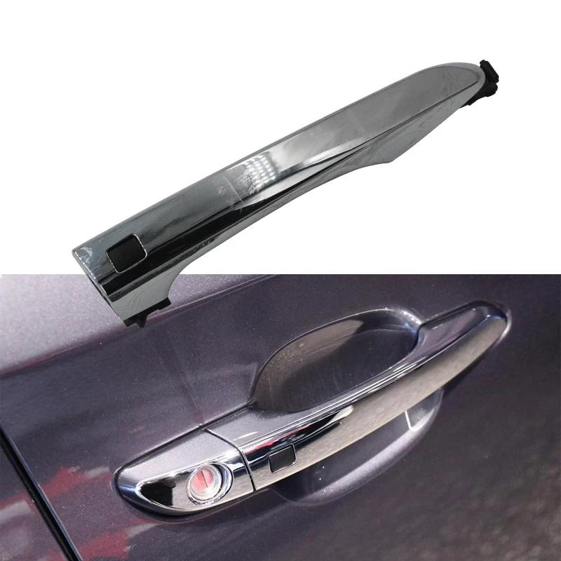 82651-D3710 For Hyundai Tucson 2016 2017 2018 2019 Chrome Front Rear Outer Door Handle Outside Door Smart Key Handle 82651D3710
