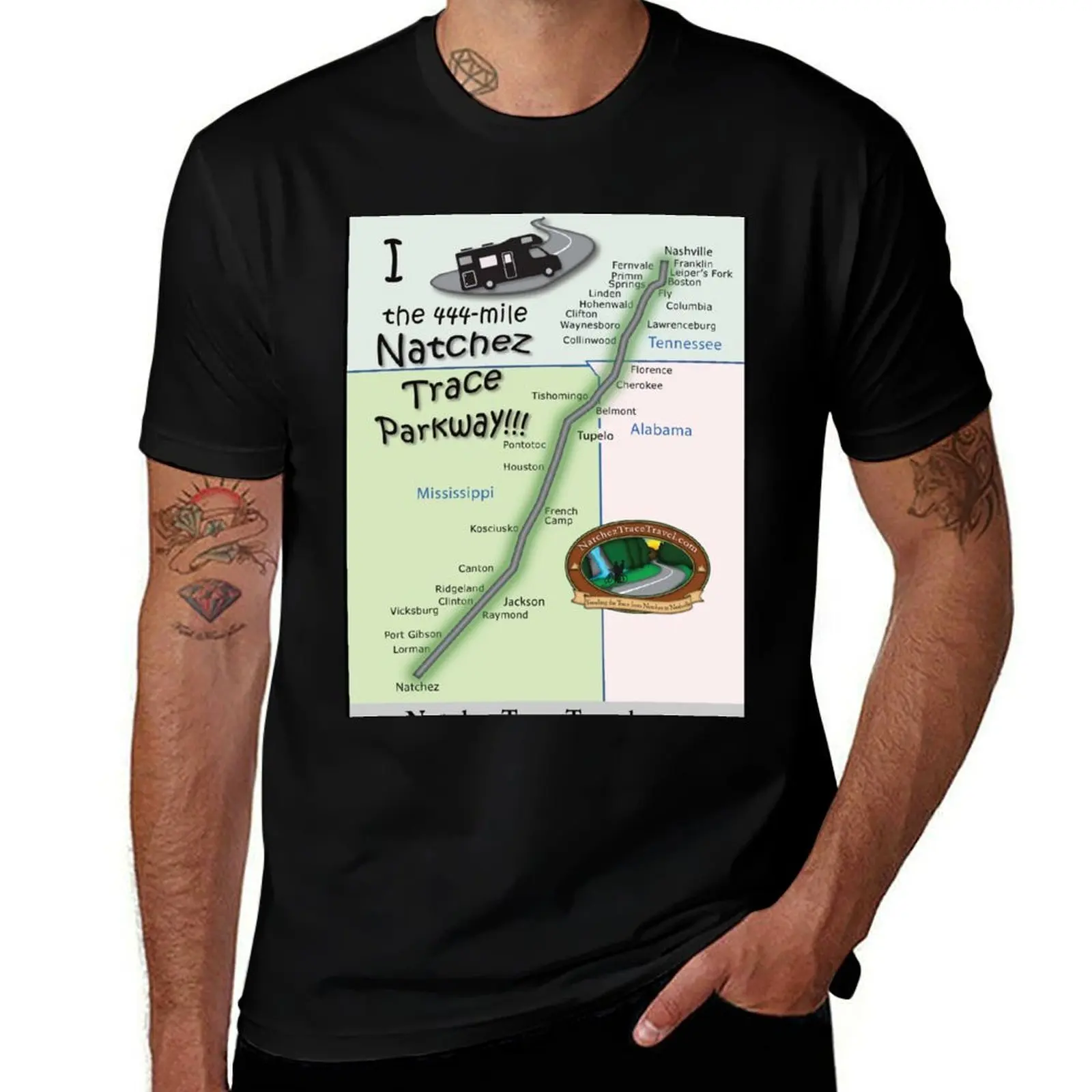 I Drove the Natchez Trace Parkway. T-Shirt Summer Sports Quick Dry T-Shirt