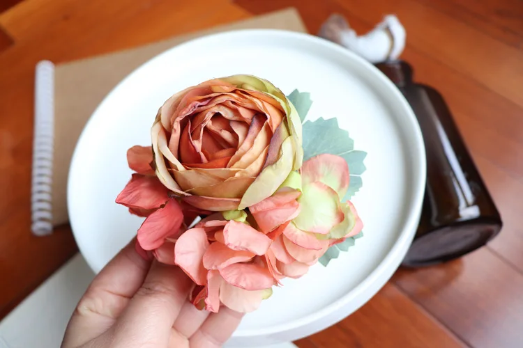 CC Flower Hairpins Women Hair Accessories Bridal Dress Engagement Jewelry 100% Handmade Hairgrips Beach Hairwear Gifts mq159