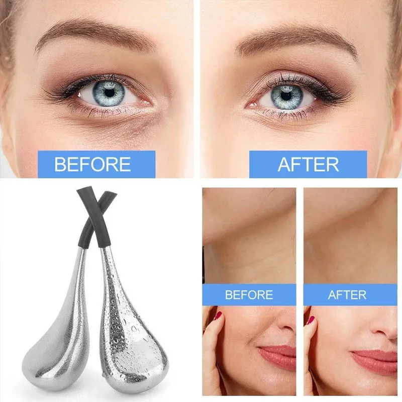 

1 шт. криогенные шары для лица, инструменты для ухода за кожей лица и глаз, крио-стик из нержавеющей стали для мужчин и женщин, охлаждающие спа-шары