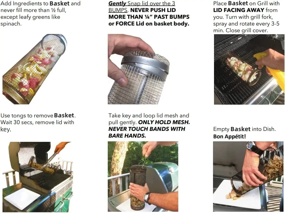 Churrasco inoxidável Rolling Grilling Basket Rack, Cooking Grill, Outdoor Round BBQ Campfire Grid, Viagem em família, Camping, Piquenique