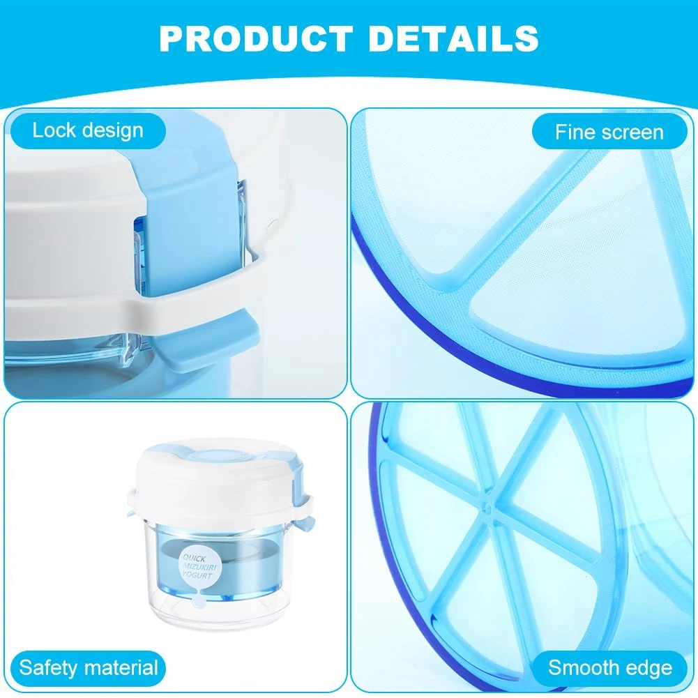 2026 + Adjustable Yogurt Filter Home Use Homemade Greek Cheese Filtered Milk Cold Extract Separator Strainer Drain Container