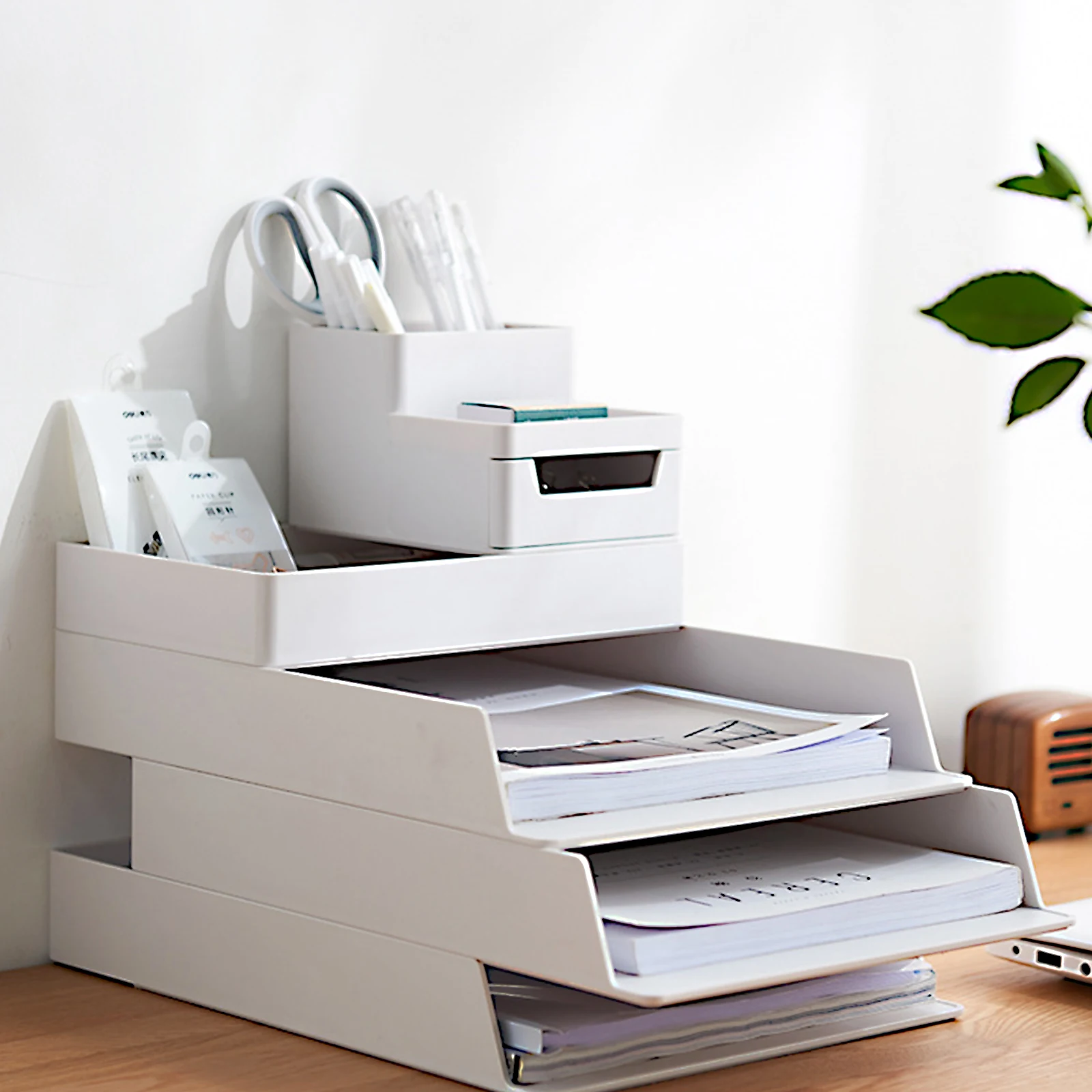 

Drawer Storage Box Stationery Organizer Desk Organiser Drawers Practical Plastic Container Office Abs Case