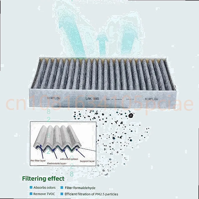 3pcs Air Conditioner Filter For Skyline Me7 Timi Et5 Cabin High Flow Auto Parts