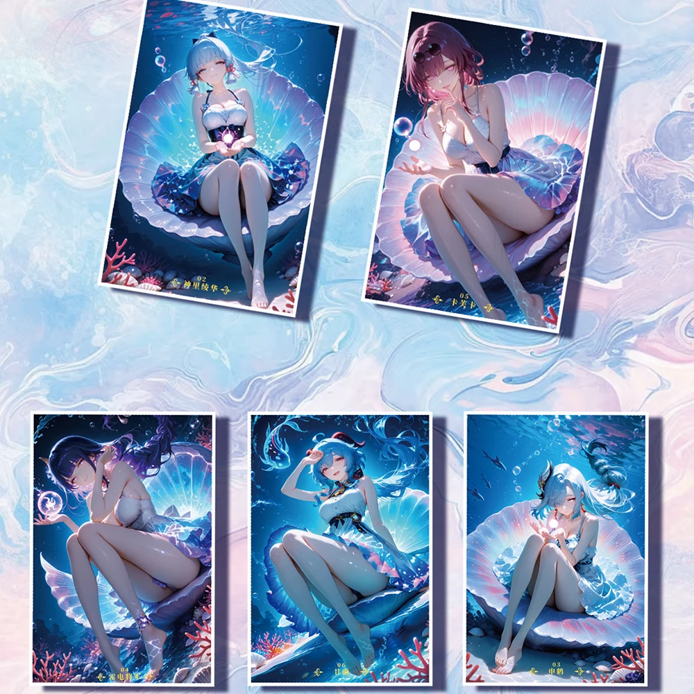 2025 Nowe Słodkie Stare A4 Akrylowe Płyty Bogini Historia Waifu Kolekcja Kart Waifu ACG TCG Booster Box Binder Hobby Prezenty