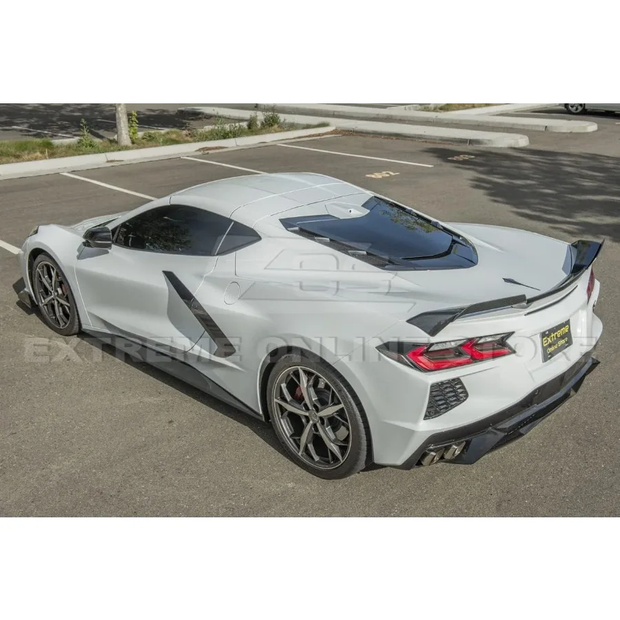 Actualización de rendimiento aerodinámico mejorado para modelos Corvette C8 2020-presente, par adicional de alerón de ala de tapa de maletero trasero estilo Z51