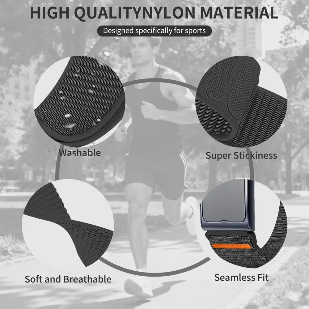 Adjustable Elastic Bicep Band Replacement Sweat Resistant Nylon Sport Band Cozy Breathable Sport Arm Strap for Amazfit Helio