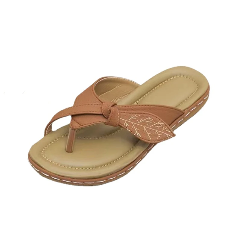 Sandálias para as mulheres verão novo lazer confortável flip flop comércio exterior grande flor sola macia mulher vestindo sandálias flores