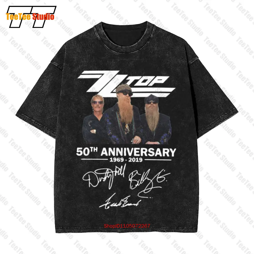 

Zz Band 50 Years Anniversary Vintage Oversized T-Shirt WG2I