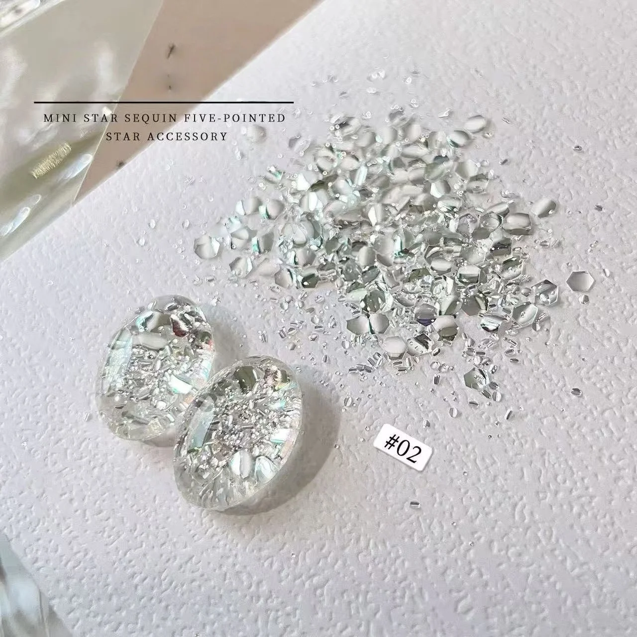 وامض مصباح يدوي بريق مسحوق الماس مسمار الملحقات اشراق مسمار بريق زينة الأظافر #3