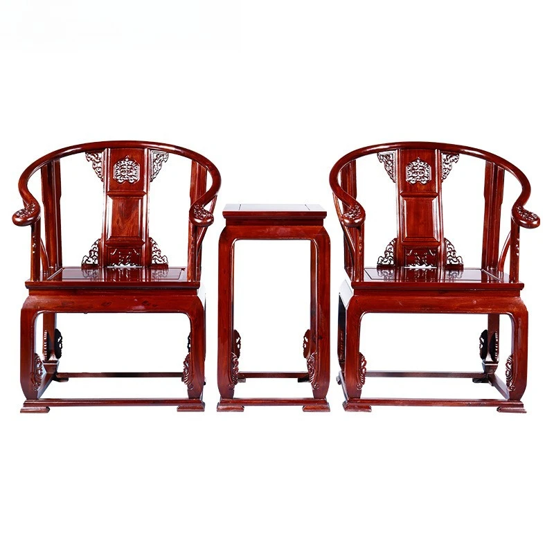 

Palace Chair Burmese rosewood chair, three-piece Chinese style