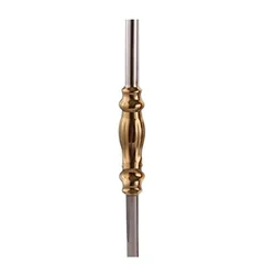 Durable New Rods Stairs Baluster Balusters Replacement Spindles Stainless Steel Stairway White/Gold 1pcs 565 X 25mm Accessories