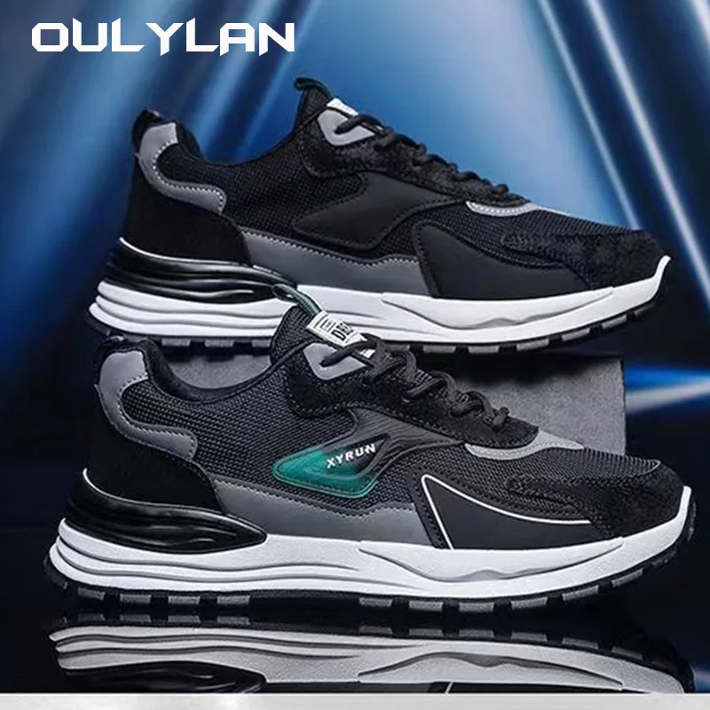 Oulylan Comfortable Men\'s Shoes Fashion Mens Sneakers 2024 Autumn New Brand Design Comfortable Soft Soled Men Running Shoes