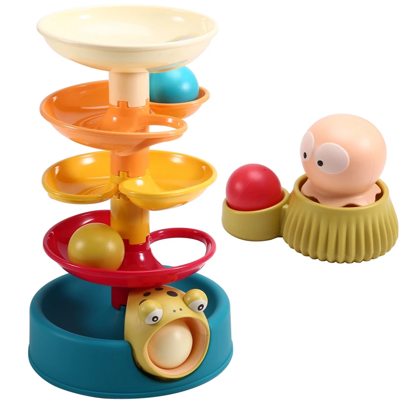 

A7THK-Littledutch Spiral Tower - Endless Fun With Colorful Stackable Parts For Toddlers