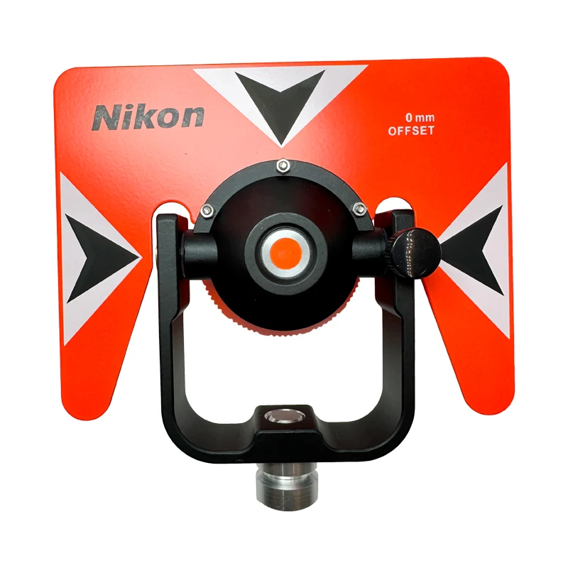 NEW RED SINGLE PRISM FOR NIKON TOTAL STATION -30 / 0mm 5/8x11 Female Thread