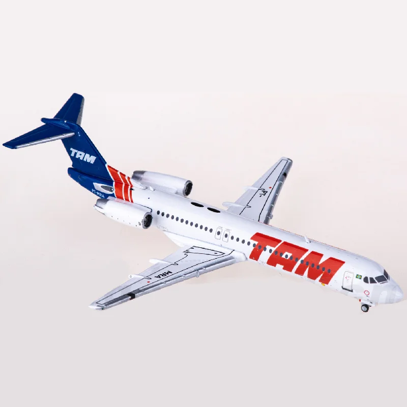 Geminijets 1:400 Scale TAM Airlines Fokker 100 PT-MRA Diecasts Aviation Avion Metal Miniatures Airplane Model Toys For Boys Gift