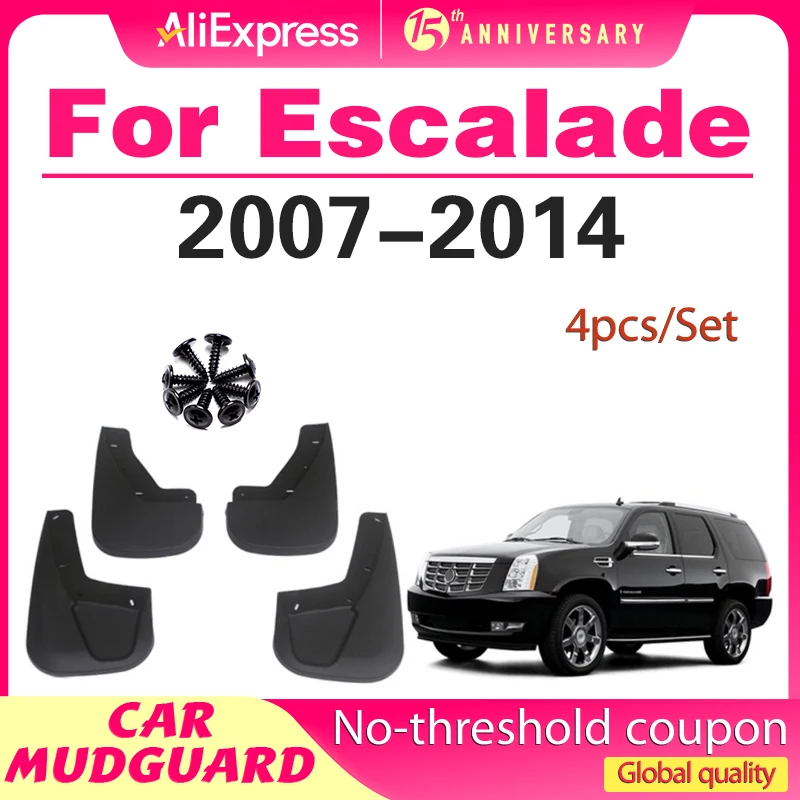 

For Cadillac Escalade 2007-2014 2008 2009 2010 2012 2013 Mudflaps Splash Guards Mudguards Mud Flaps Fender car Accessories